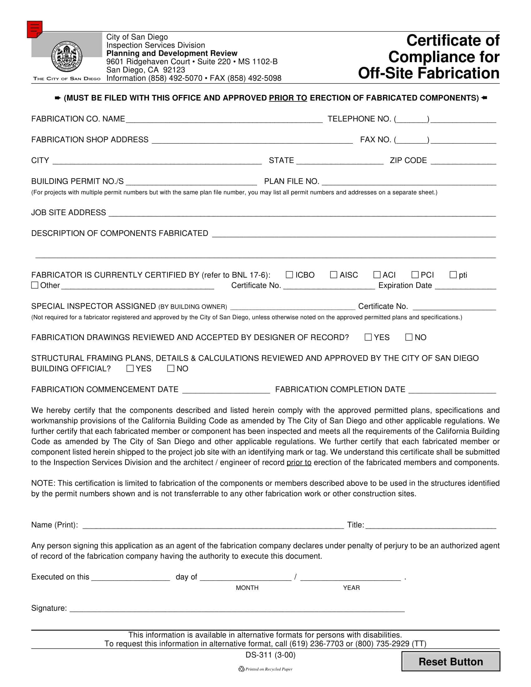 Printable Example of Certificate of Conformance Printable Example of Certificate of Conformance