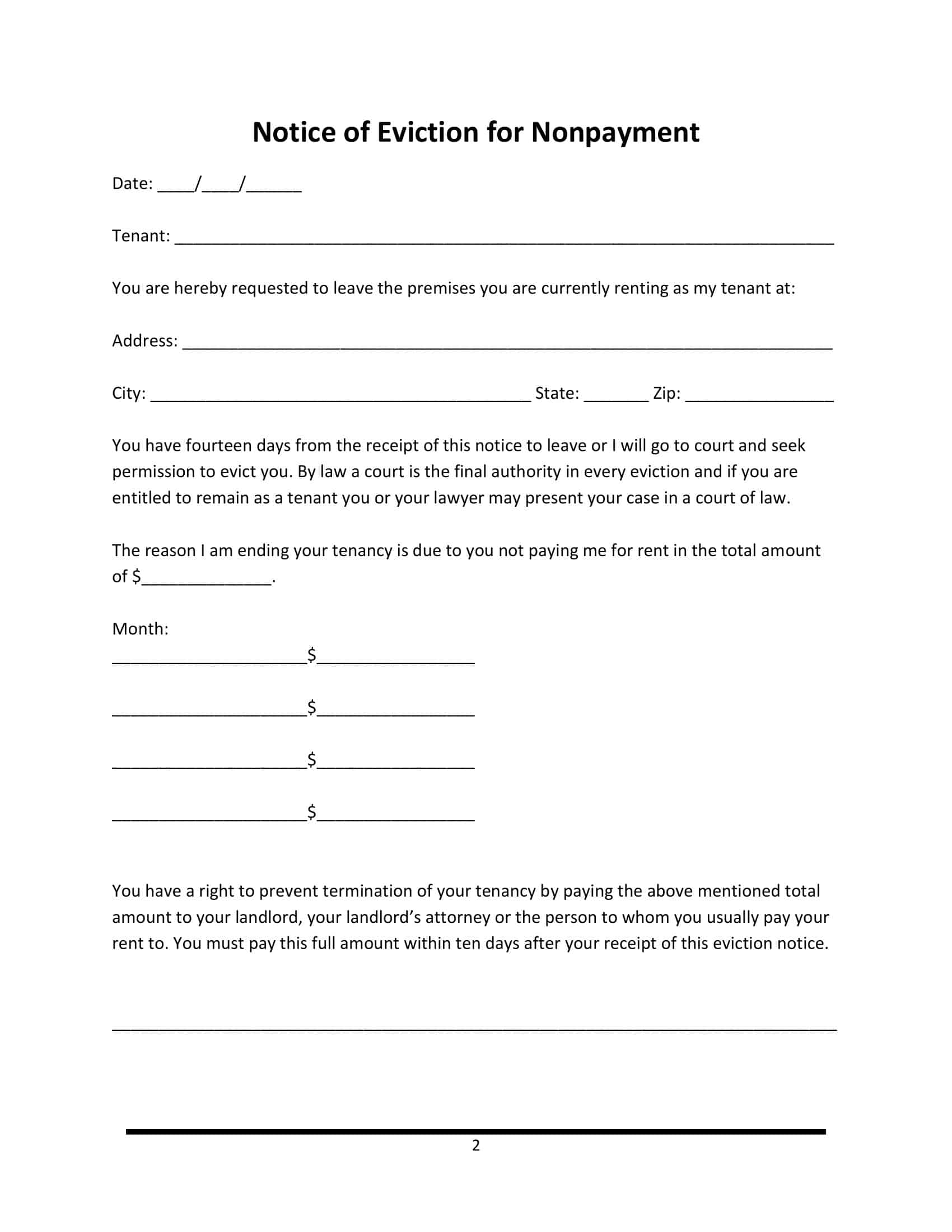 Free And Printable Eviction Notice Templates PDF Word 30 Day Free And Printable Eviction Notice Templates PDF Word 30 Day