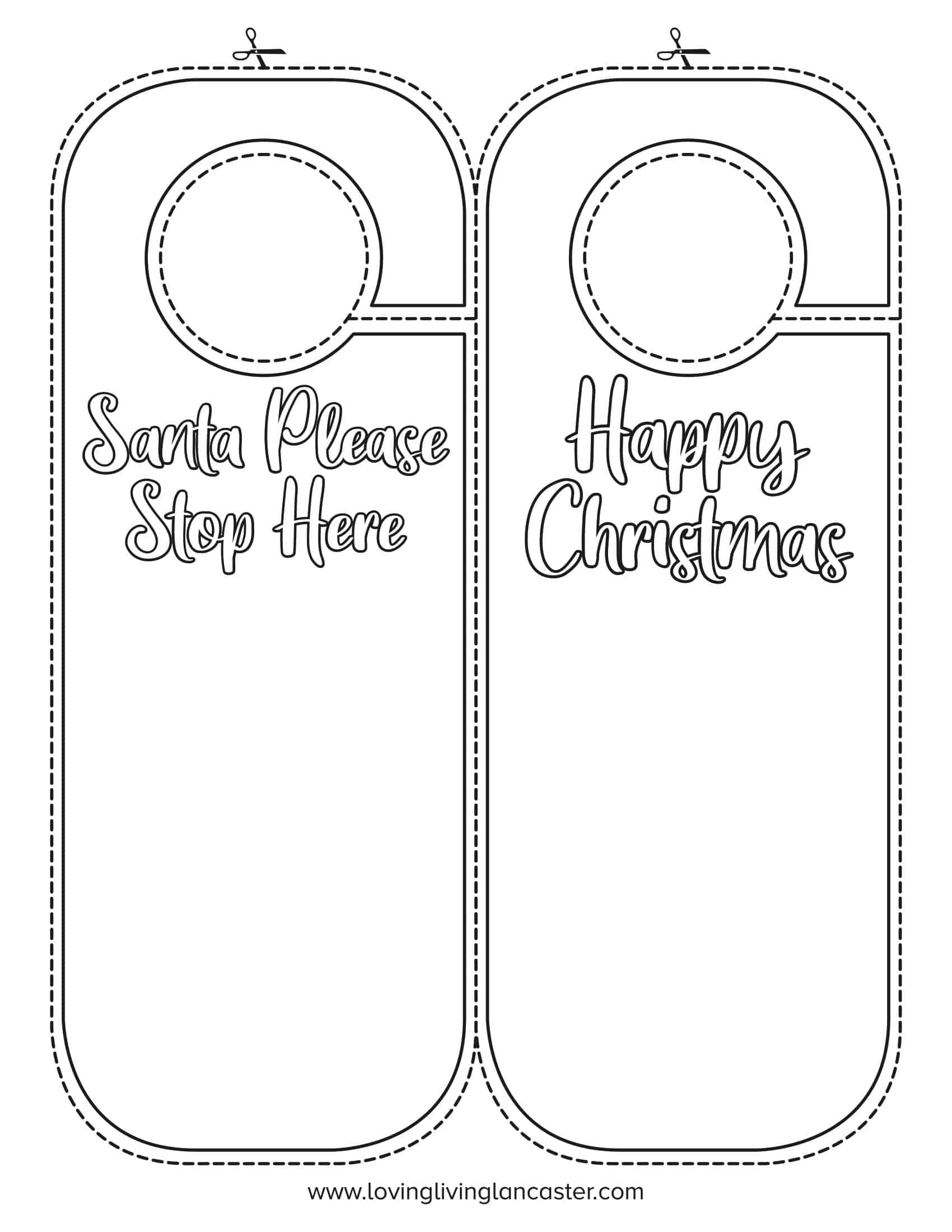Free Printable Door Hanger Template Designs DIY Printables For Everyone Free Printable Door Hanger Template Designs DIY Printables For Everyone