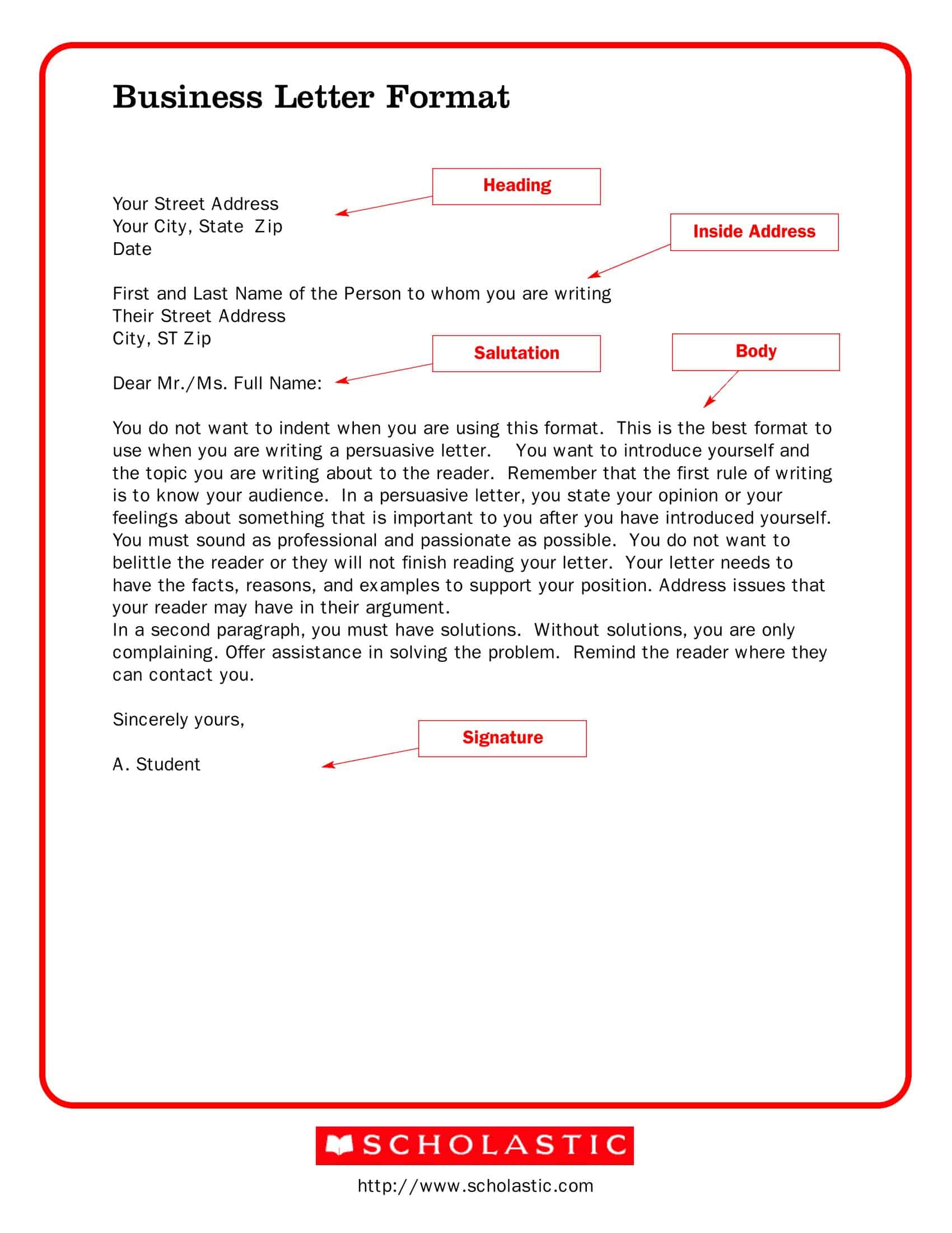 Professional email example in Word format Professional email example in Word format