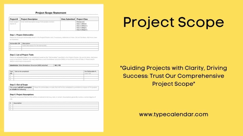 Free Printable Project Scope Templates Word Excel PDF Example Free Printable Project Scope Templates Word Excel PDF Example