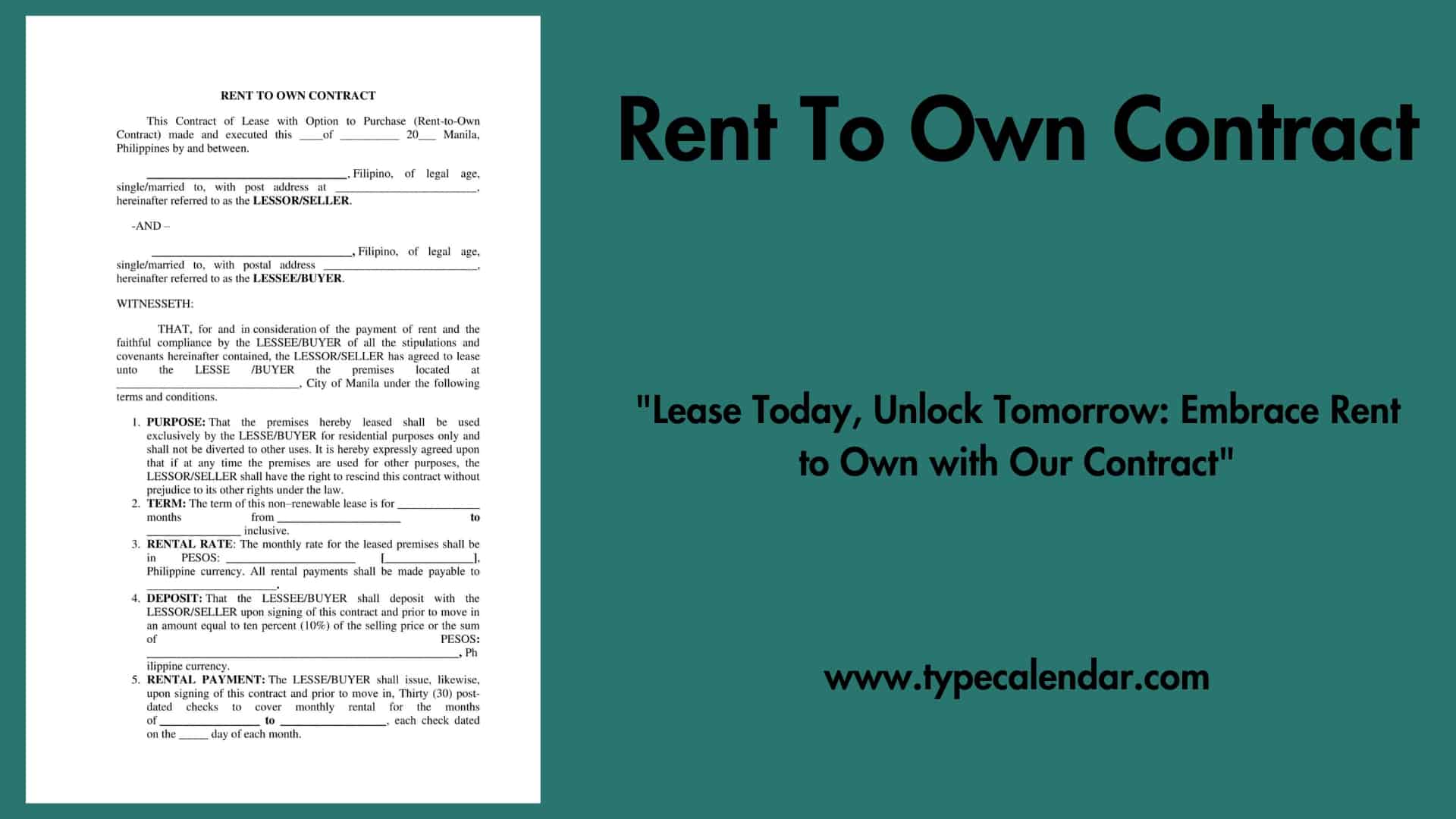 Free Printable Rent To Own Contract Templates PDF Word Vehicle Car free-printable-rent-to-own-contract-templates-pdf-word-vehicle-car