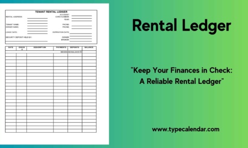 Free Printable Rental Ledger Template [Excel, Word, PDF, Google Sheets]