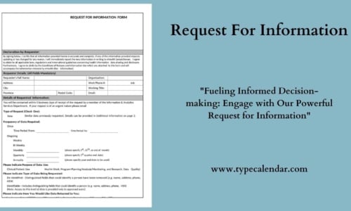 Free Printable Request For Information Templates [Excel, PDF, Word] Email