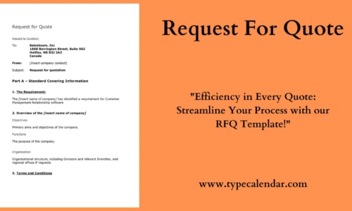 Free Printable Request for Quote Templates [PDF, Word, Excel]