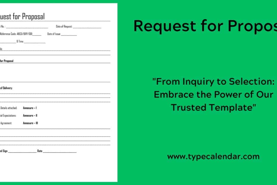 Request for Proposal