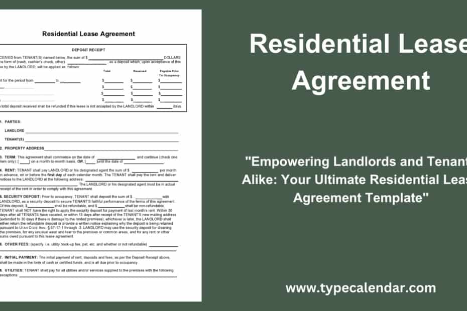 Residential Lease Agreement