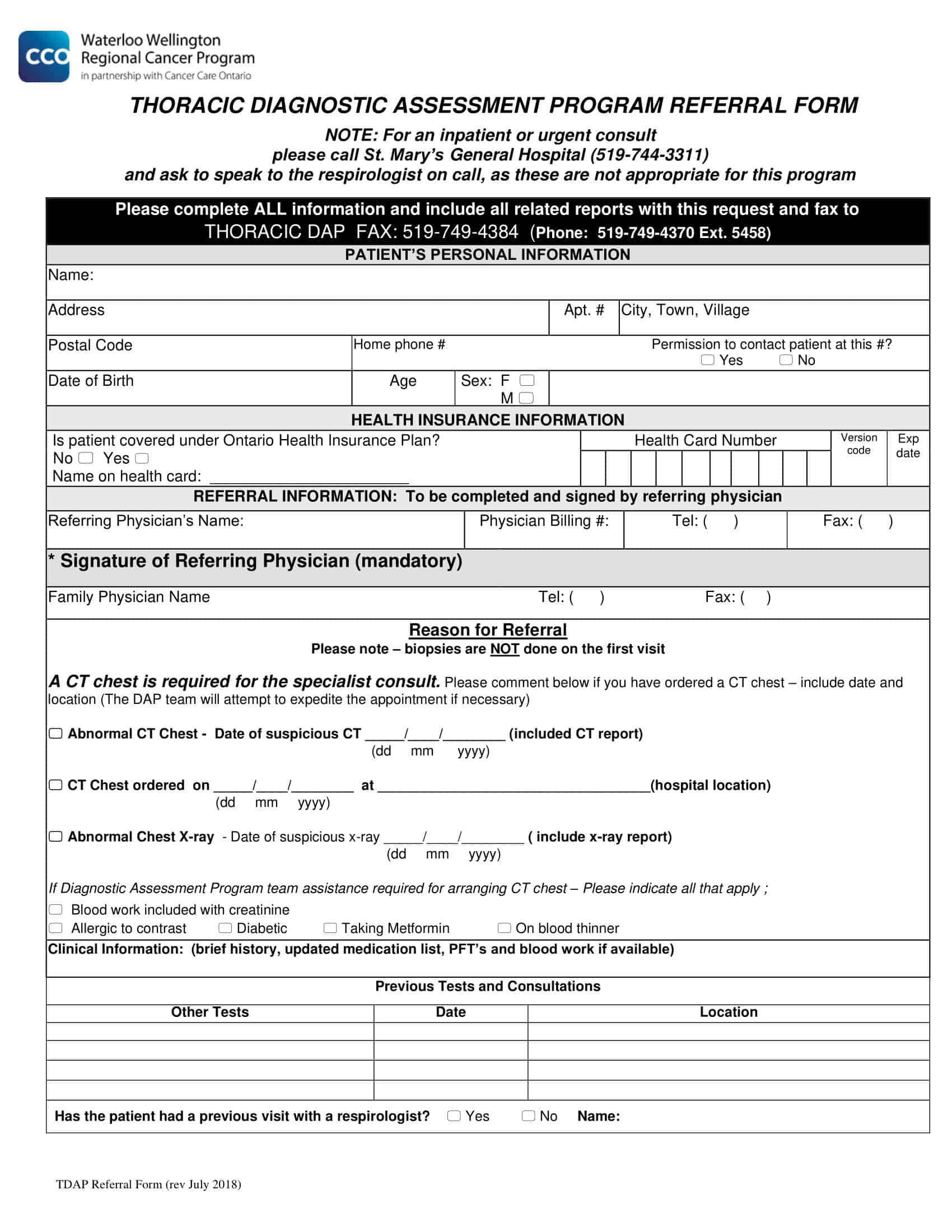 Reusable Referral Form Sample Reusable Referral Form Sample