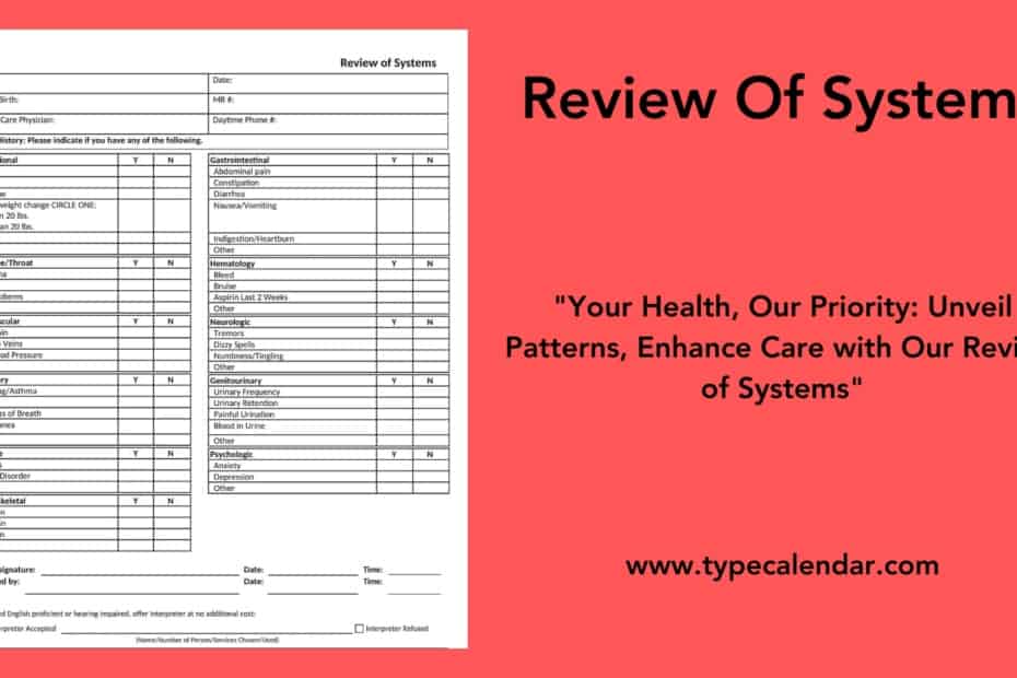 Review Of Systems