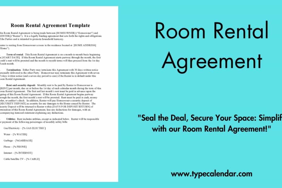 Room Rental Agreement