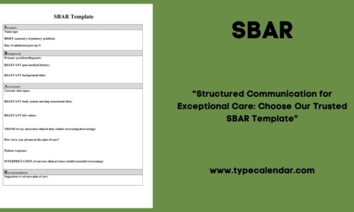Free Printable SBAR Template [For Nursing, Business] Blank Example