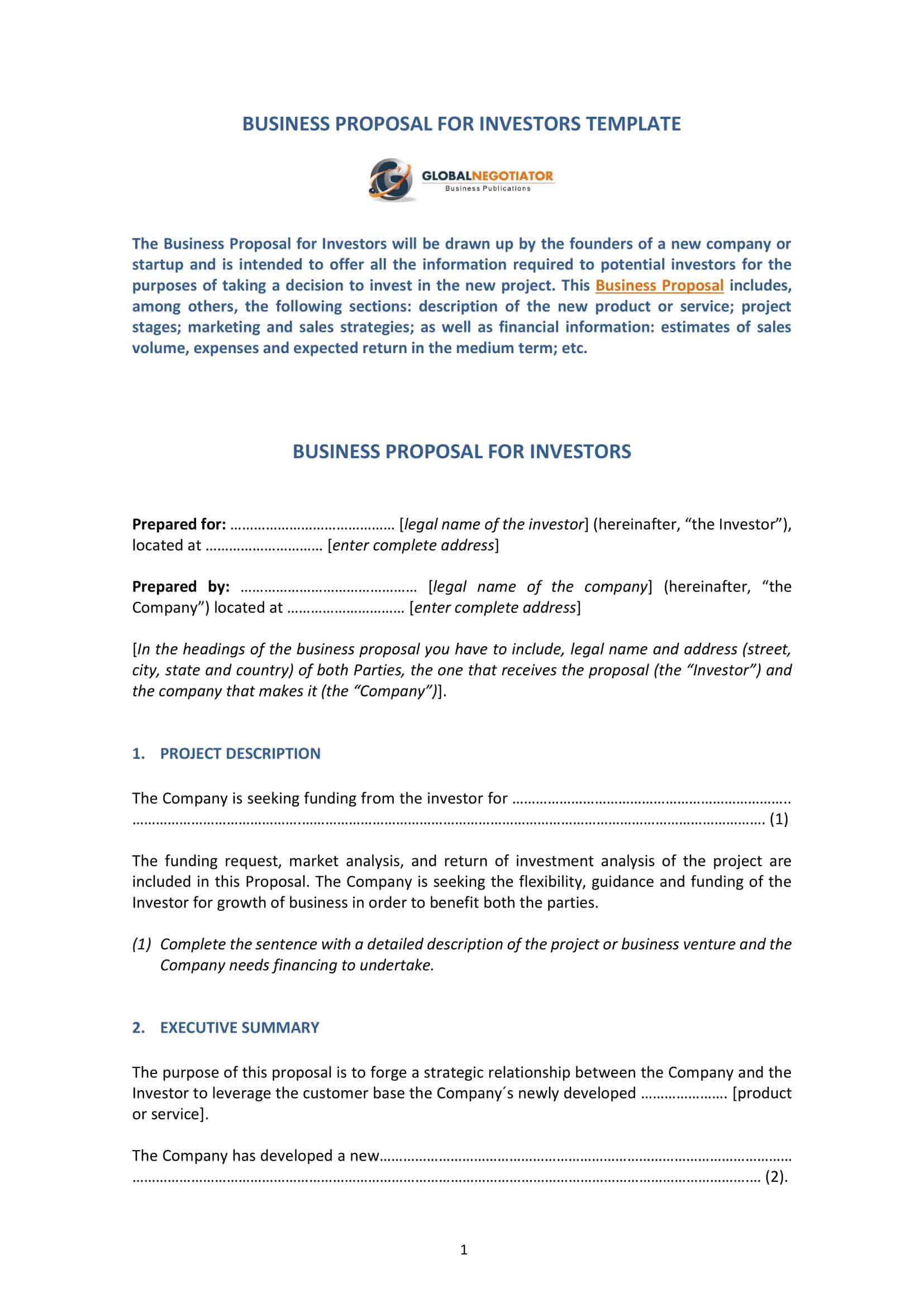 Sample Business Proposal PDF Sample Business Proposal PDF
