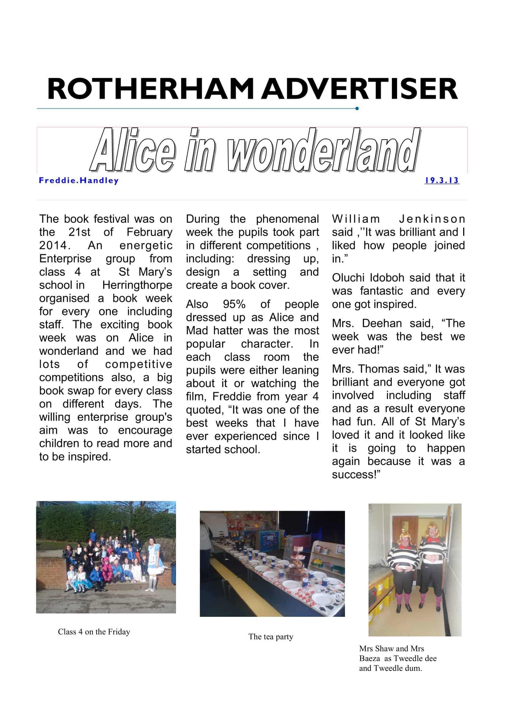 Sample Newspaper Template Sample Newspaper Template