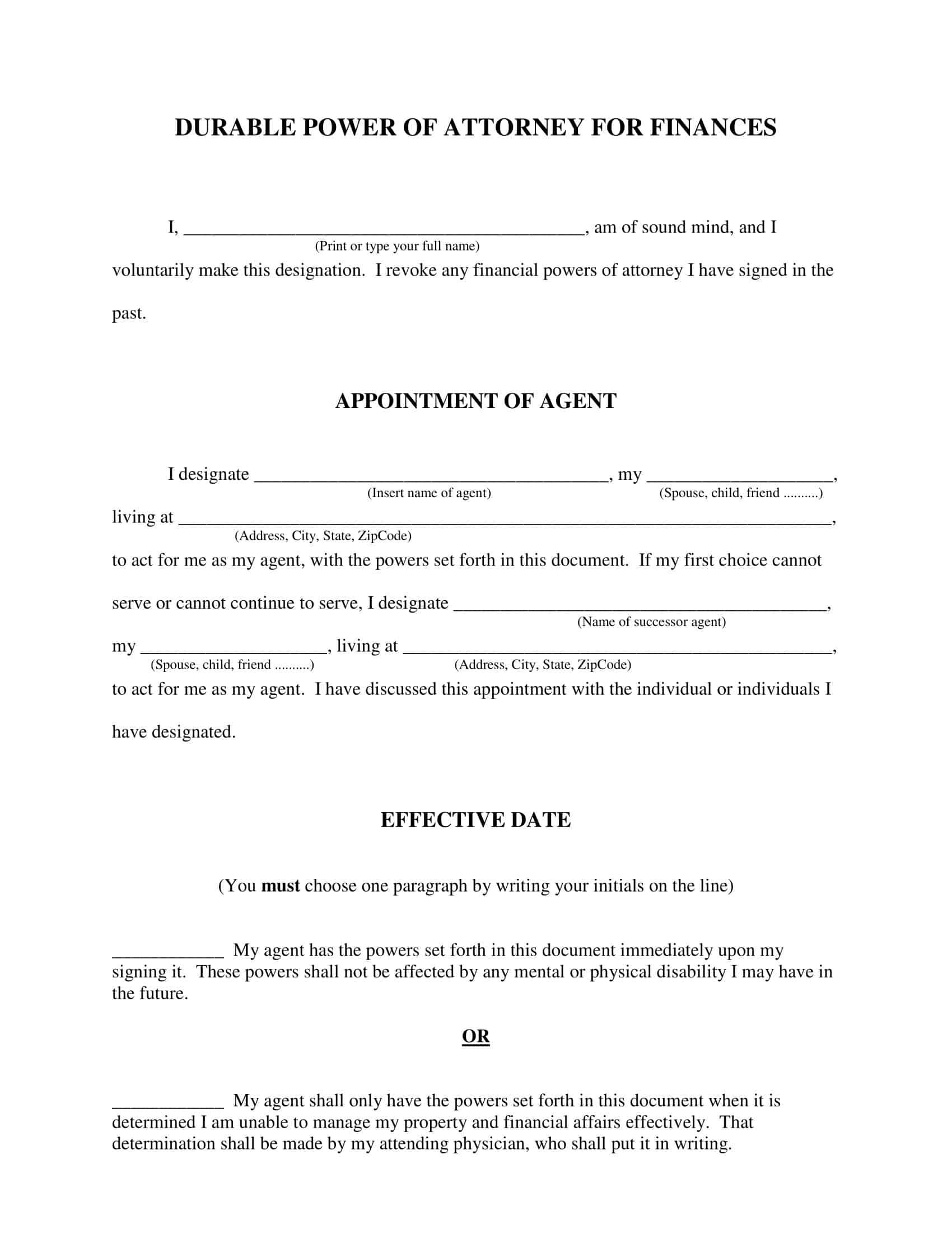 Sample Power of Attorney Template Sample Power of Attorney Template