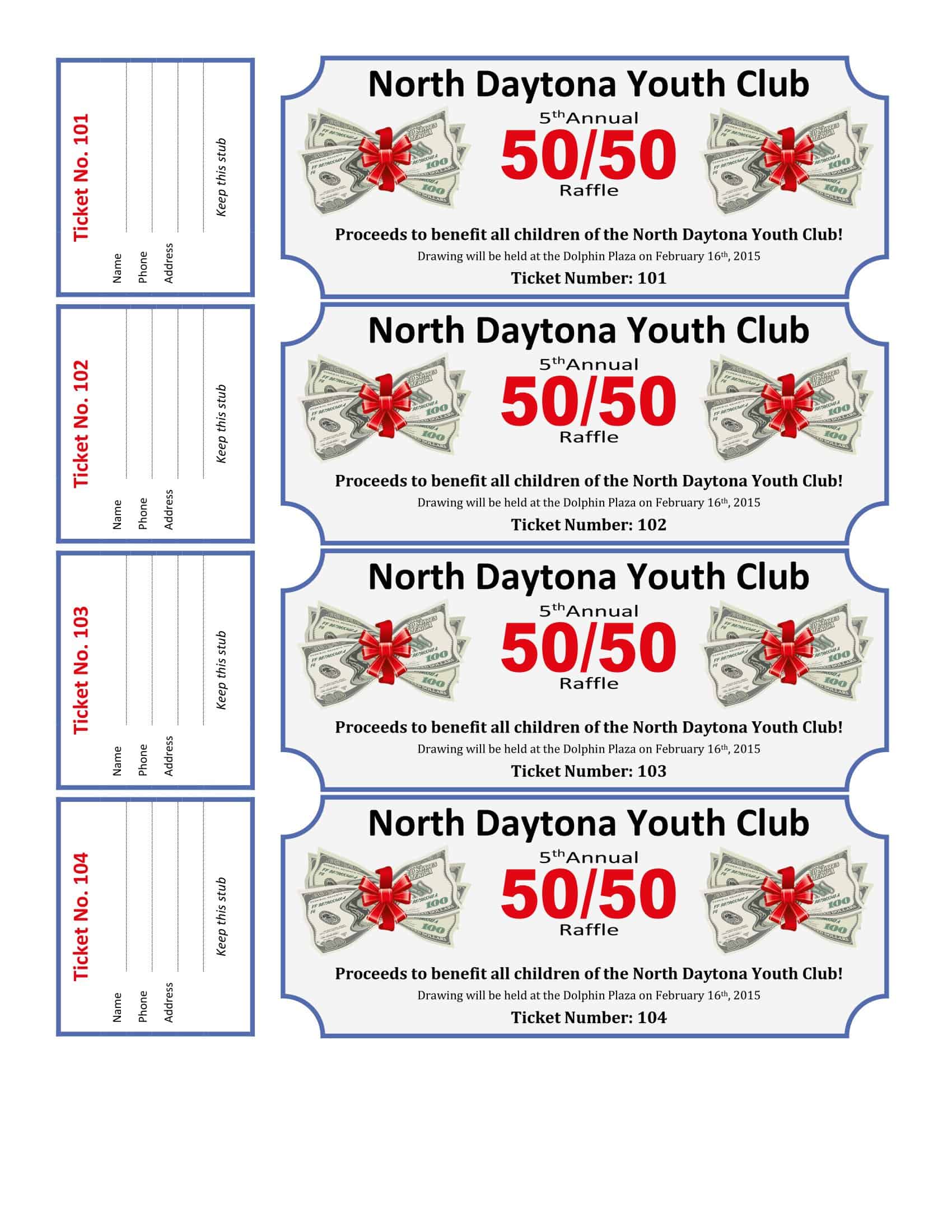 Free Printable Raffle Tickets Pdf Word Free Printable Raffle Tickets Pdf Word