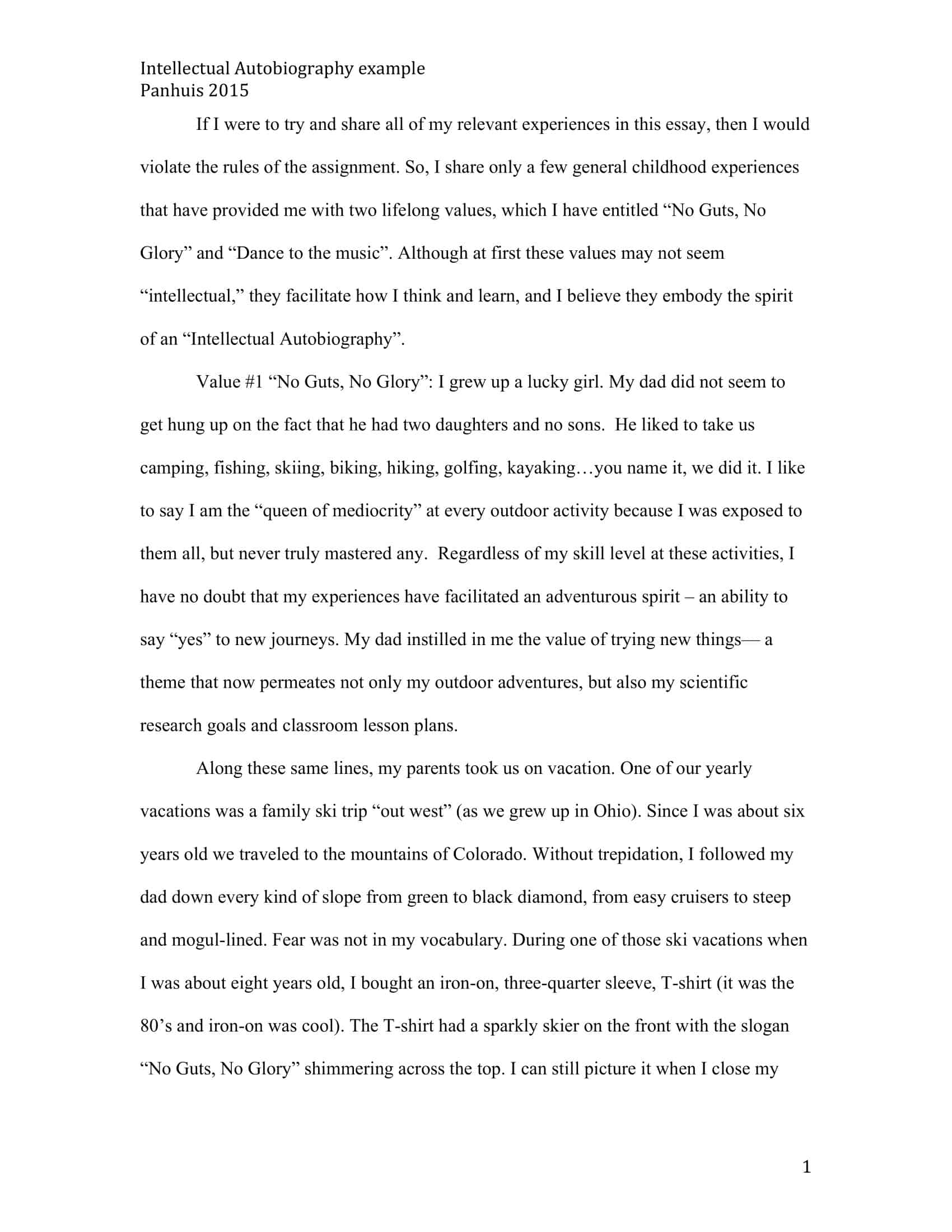 Sample autobiography Word document Sample autobiography Word document