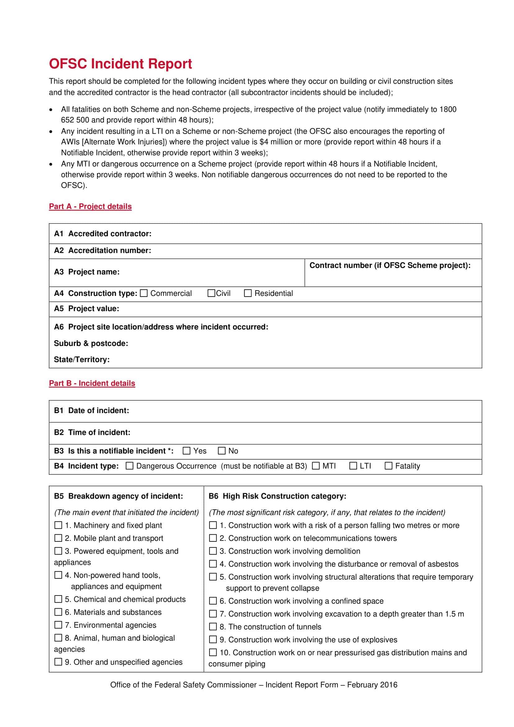 Sample incident report outline Sample incident report outline