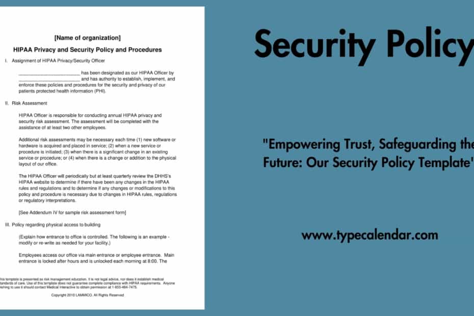 Security Policy