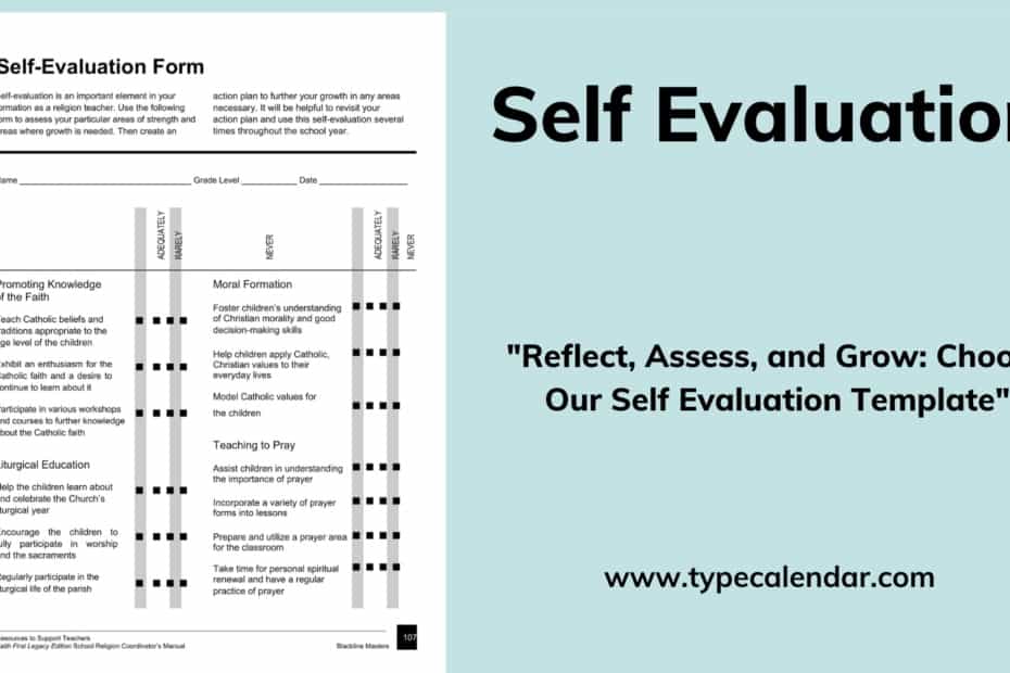 Self Evaluation