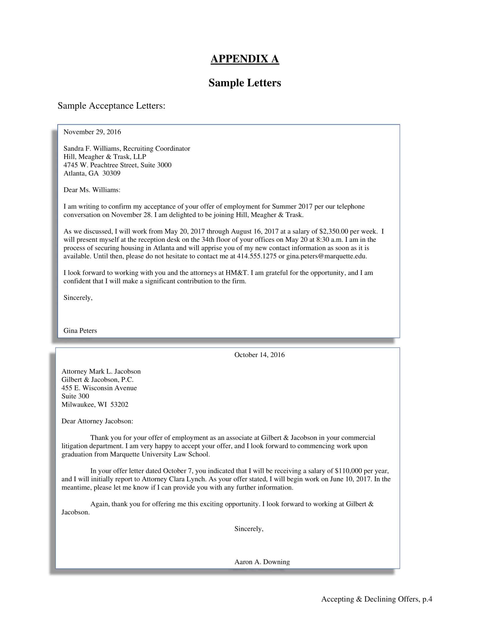 Simple job offer acceptance letter template for editing Simple job offer acceptance letter template for editing