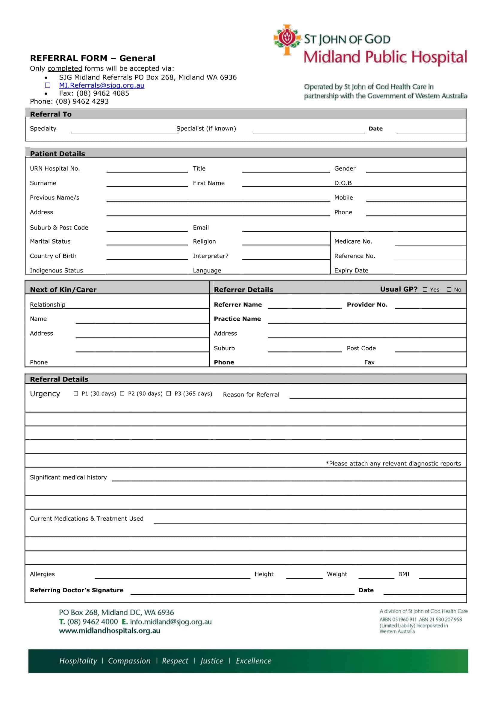 Streamlined Referral Form Template Streamlined Referral Form Template