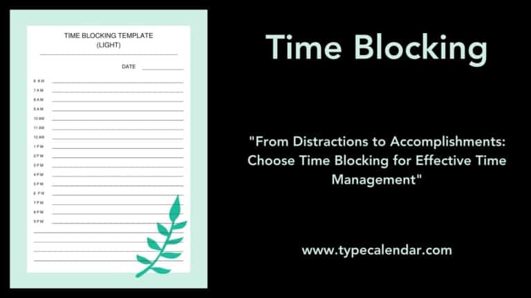 Free Printable Time Blocking Templates [PDF, Word, Excel] Daily