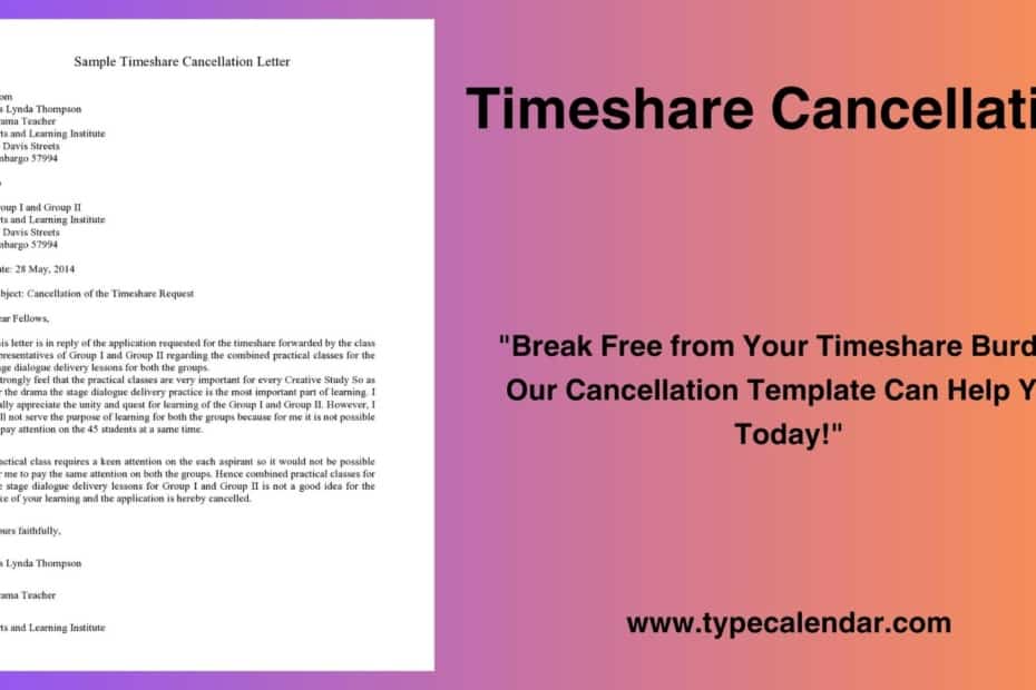Timeshare Cancellation