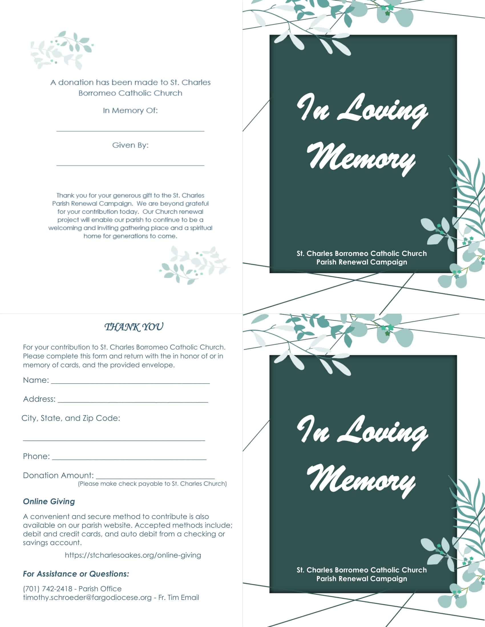 Unique Memorial Card Template Unique Memorial Card Template