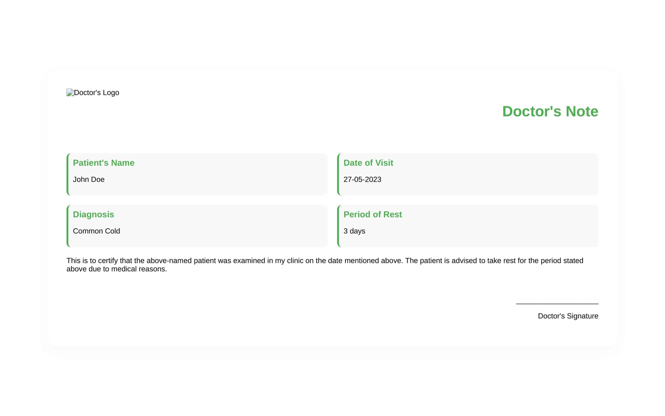 Word Blank Doctor Note Free Word Blank Doctor Note Free