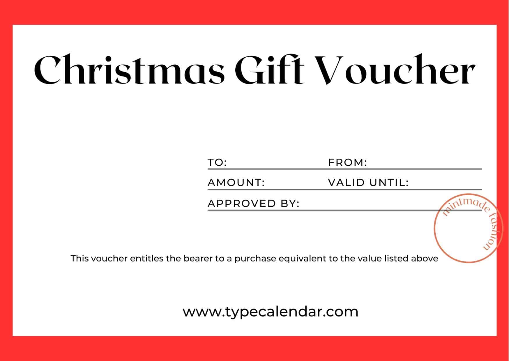 Word Christmas Gift Certificate Word Christmas Gift Certificate