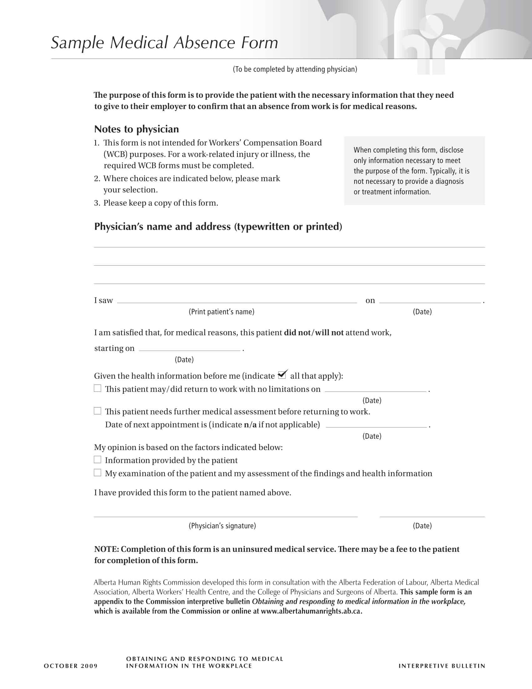 Word Doctor Note Editable Template Word Doctor Note Editable Template