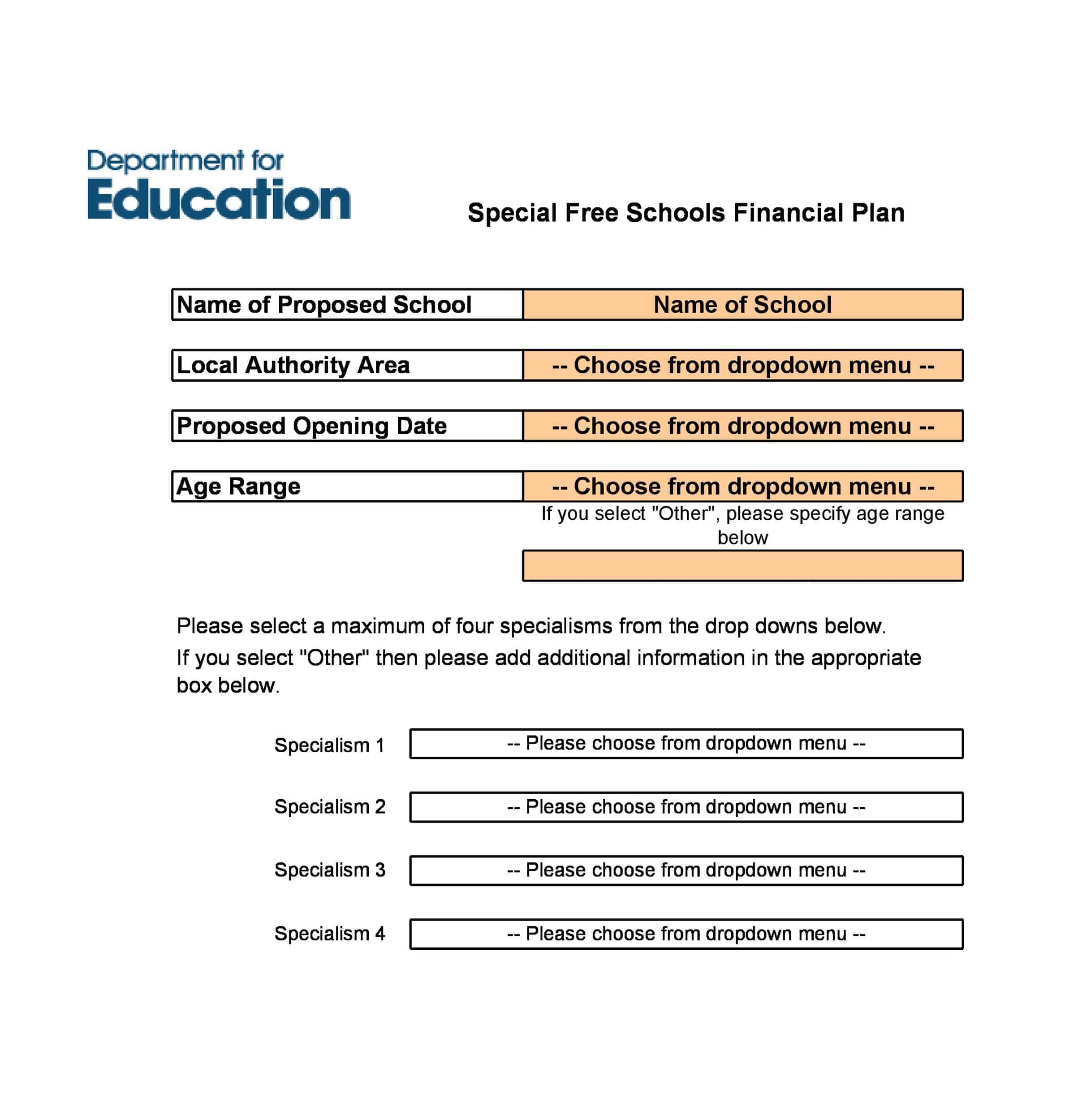 Word Financial Plan Template Word Financial Plan Template