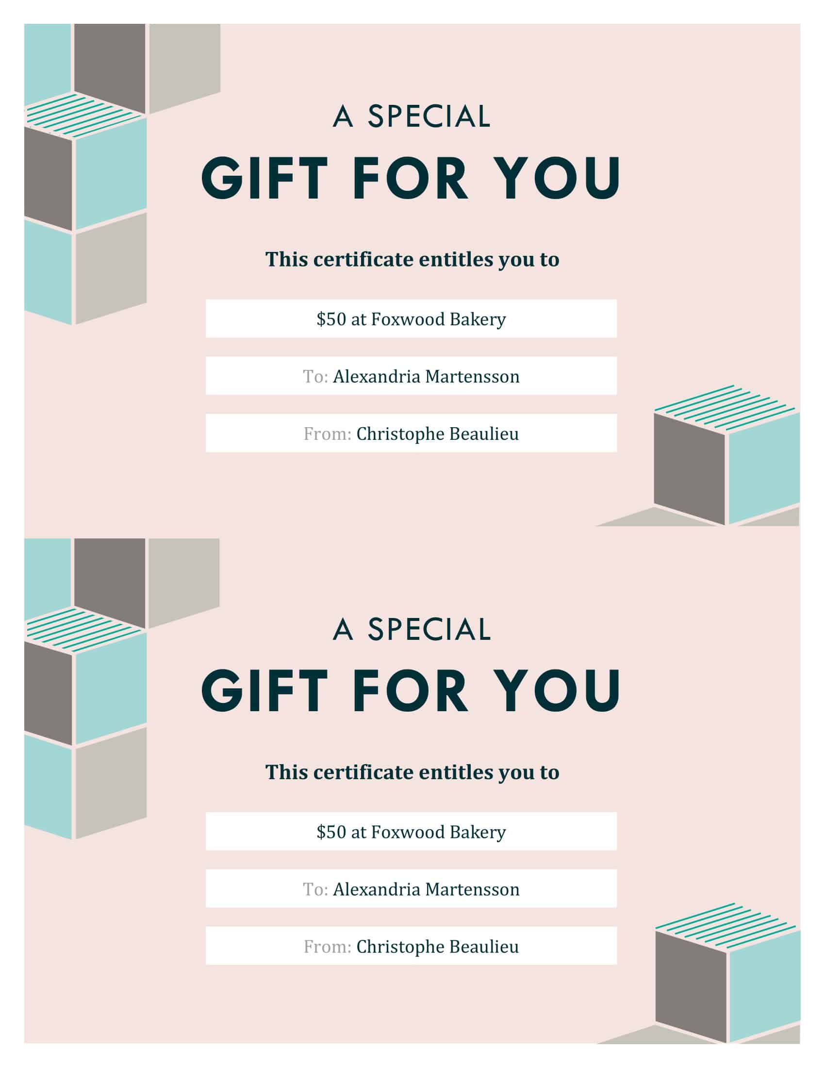 Word Format Christmas Gift Certificate Word Format Christmas Gift Certificate