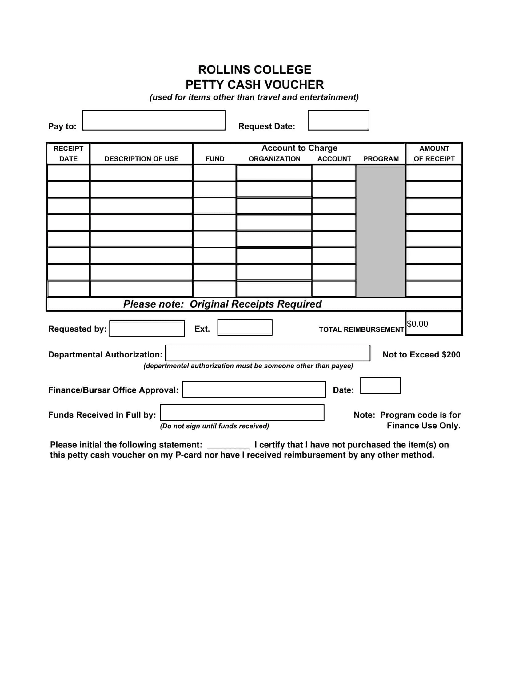 Word Petty Cash Log Fillable Word Petty Cash Log Fillable