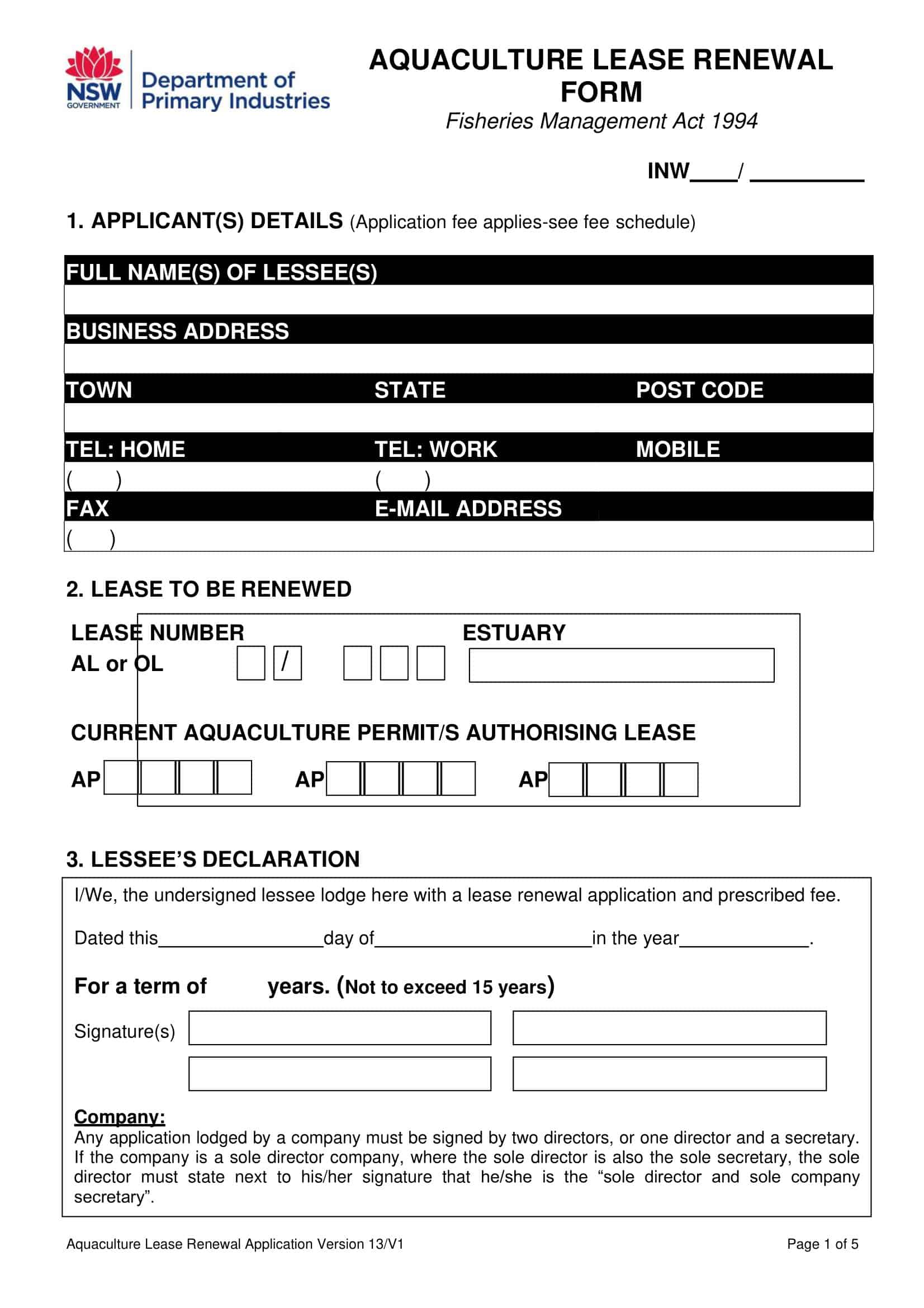 Word Template for Lease Renewal Letter Word Template for Lease Renewal Letter