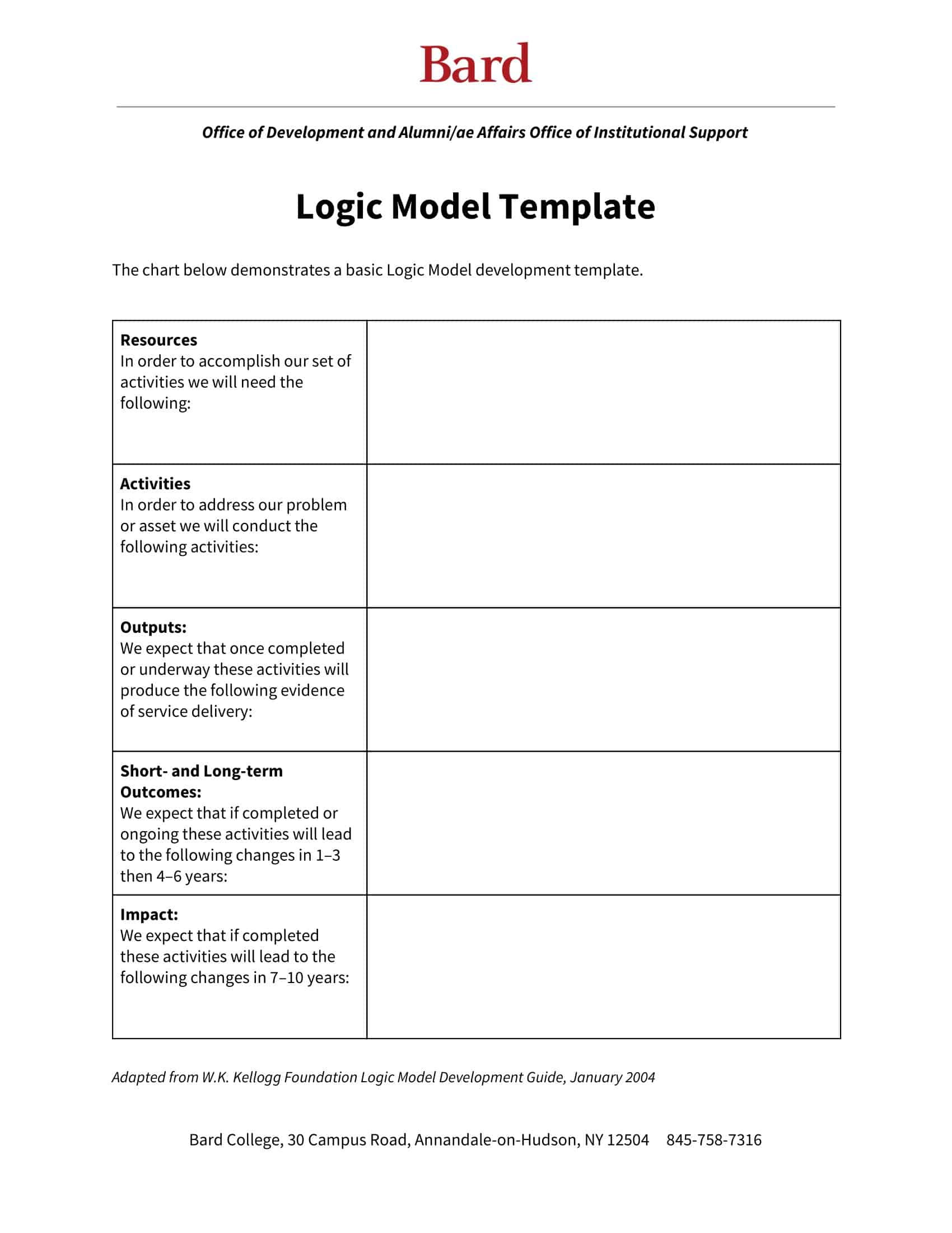 Word document logic model example Word document logic model example