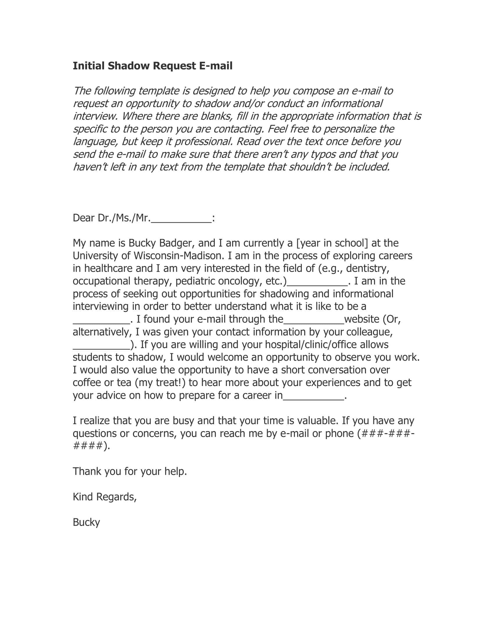 Word format professional email example Word format professional email example