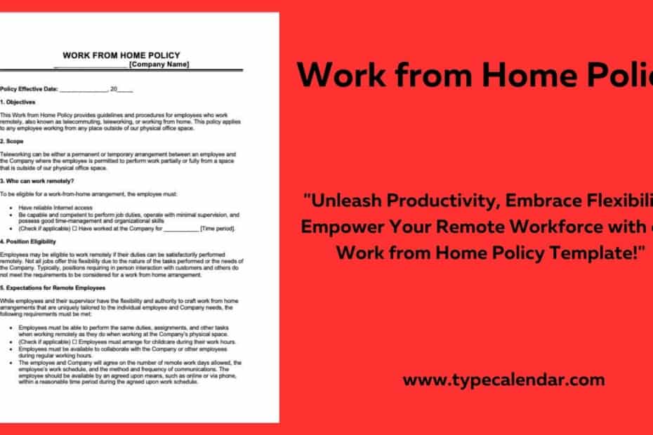 Work from Home Policy