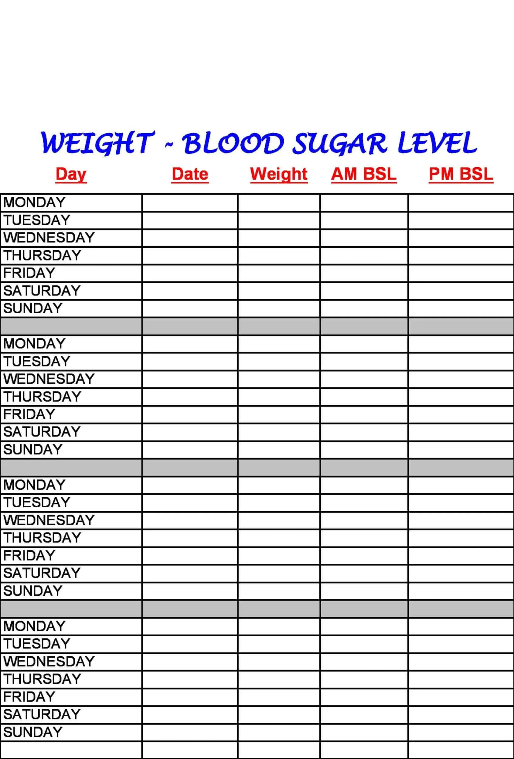 Workout Log Template PDF Workout Log Template PDF