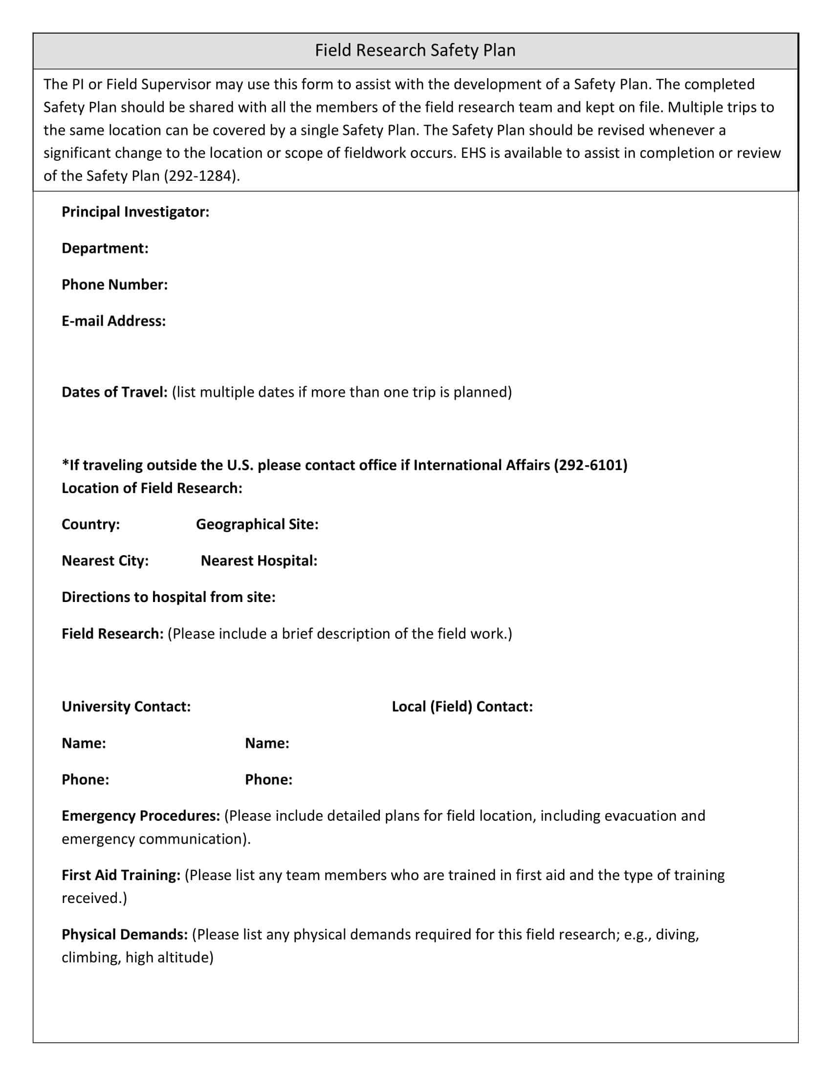 Workplace safety plan template Workplace safety plan template