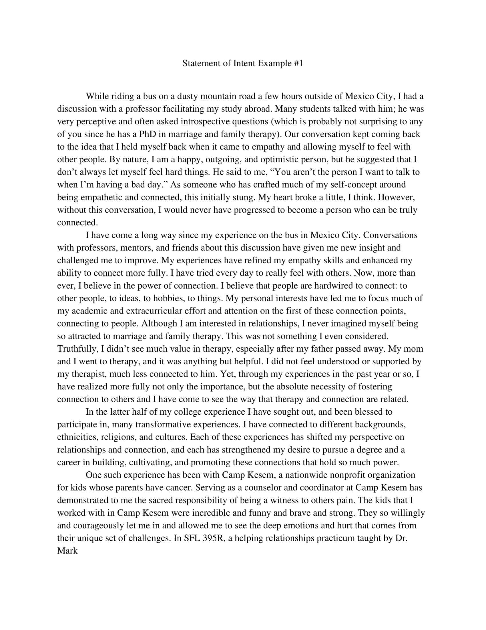 a letter of intent for graduate school a letter of intent for graduate school