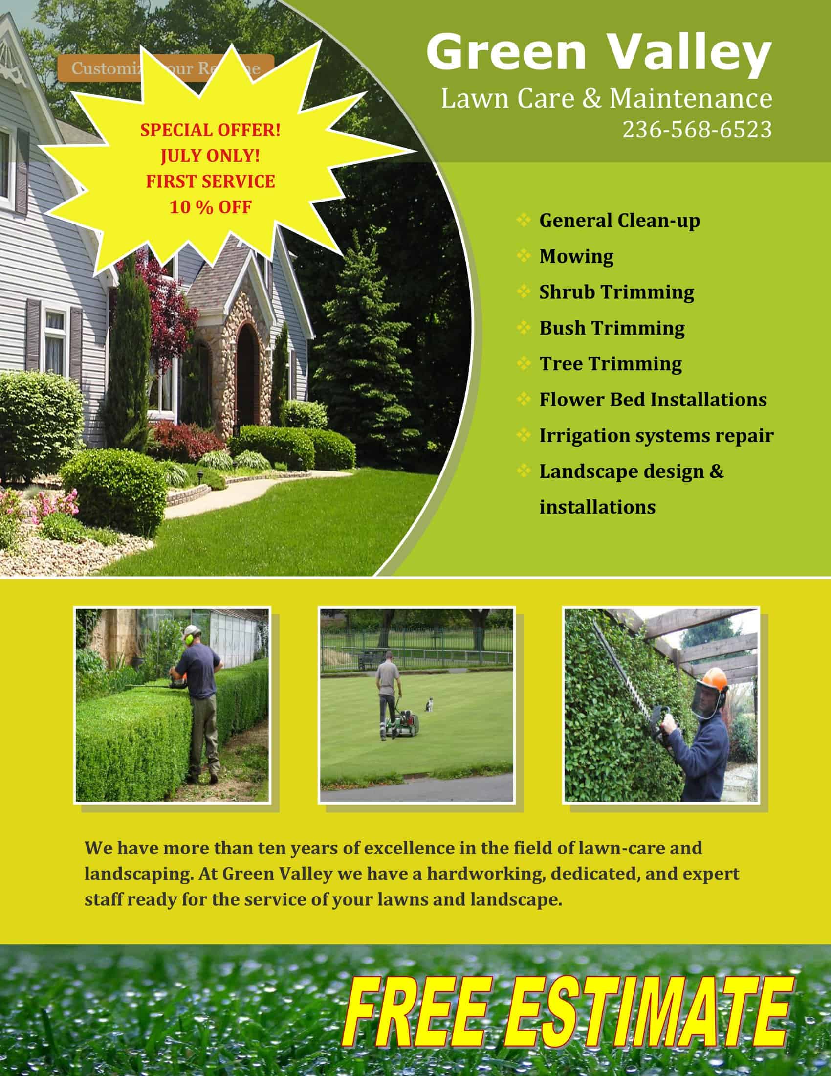 advertising lawn care flyers advertising lawn care flyers