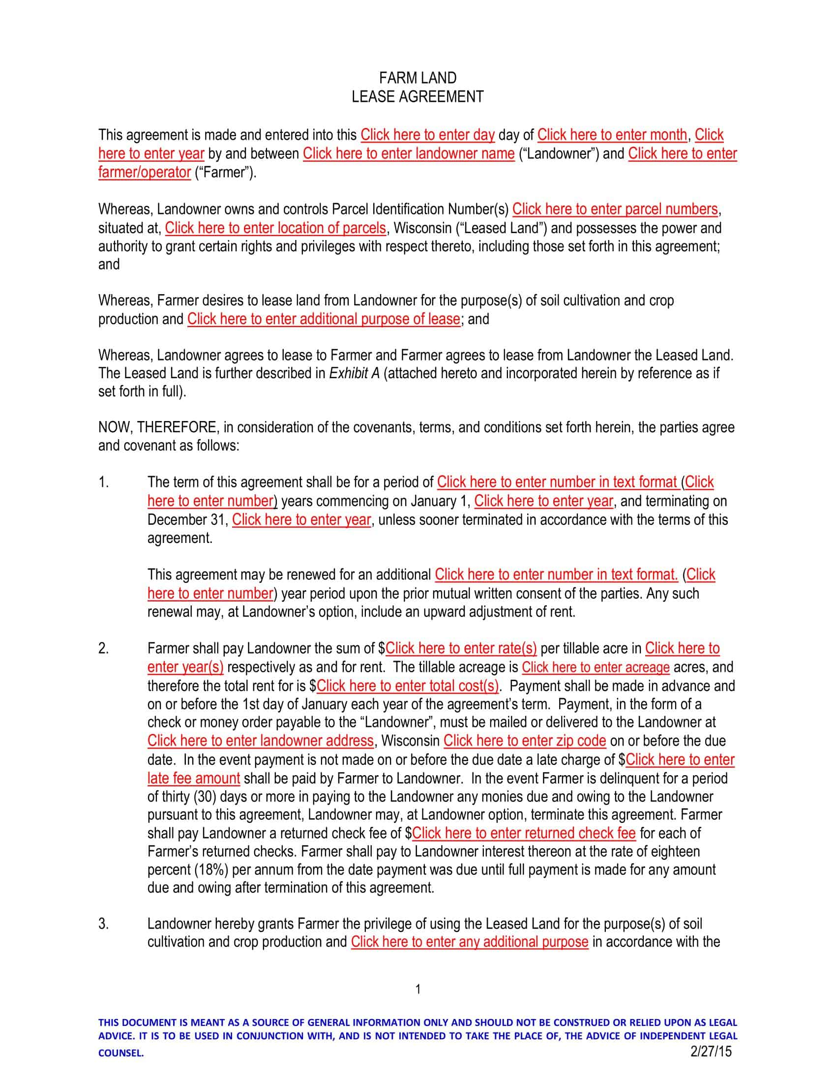 agricultural land lease agreement pdf agricultural land lease agreement pdf
