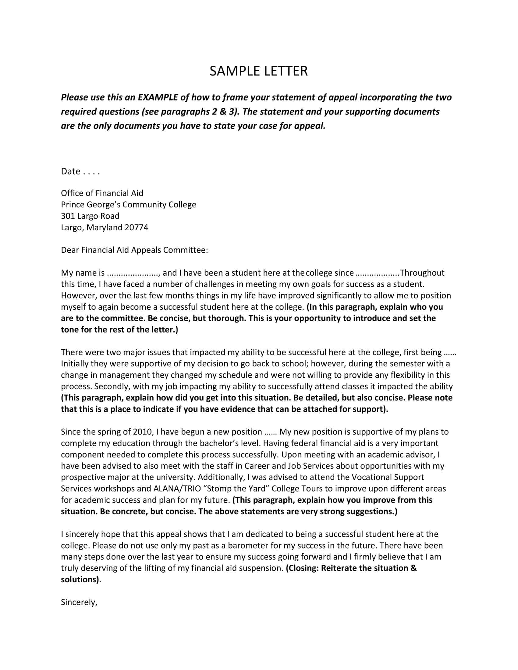 Free Printable Appeal Letter Templates Sample PDF Reconsideration Free Printable Appeal Letter Templates Sample PDF Reconsideration