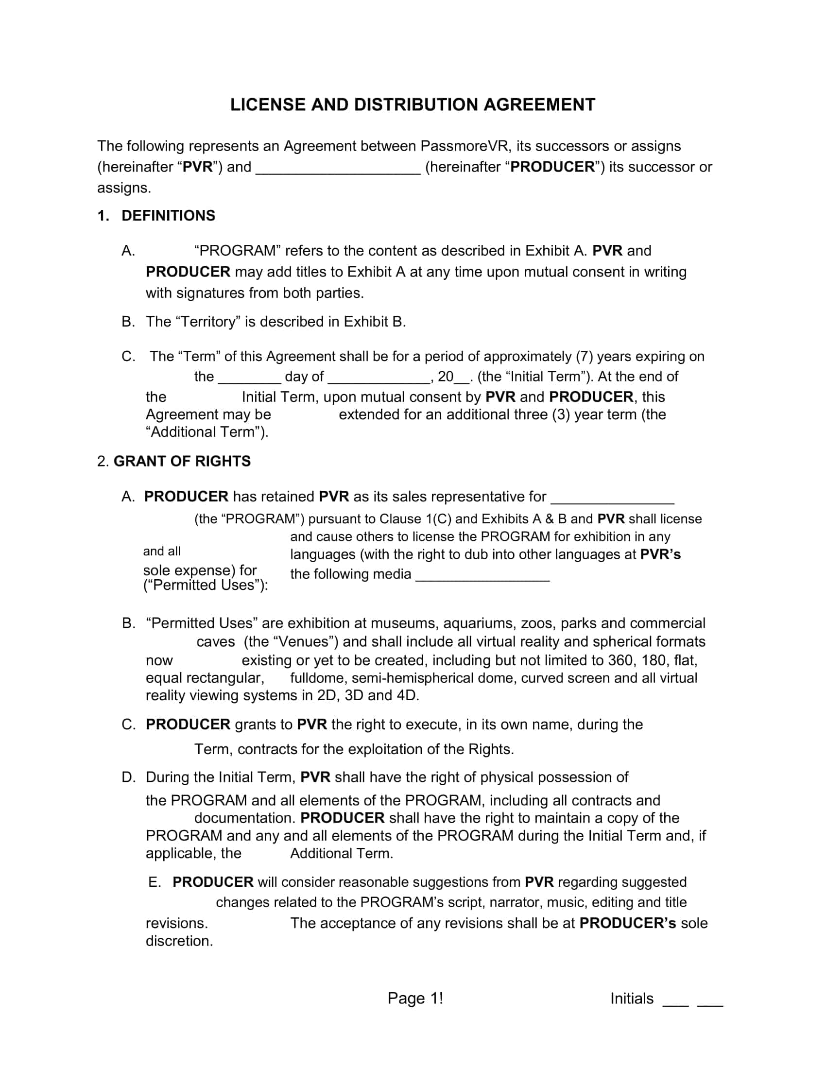 authorized distribution agreement authorized distribution agreement