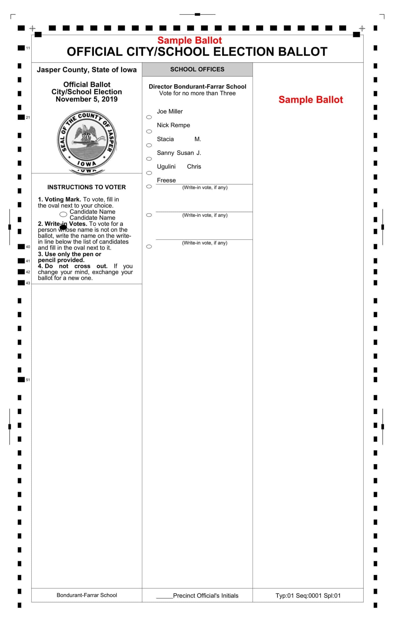 Free Printable Ballot Templates Word PDF Sample Voting Free Printable Ballot Templates Word PDF Sample Voting