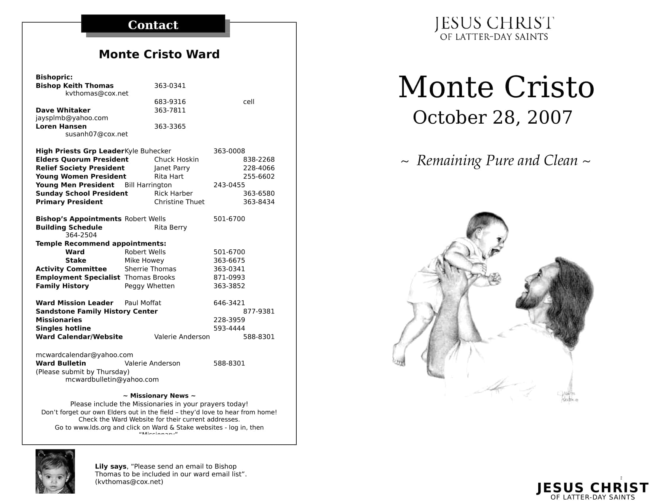 free printable church bulletin templates [word]
