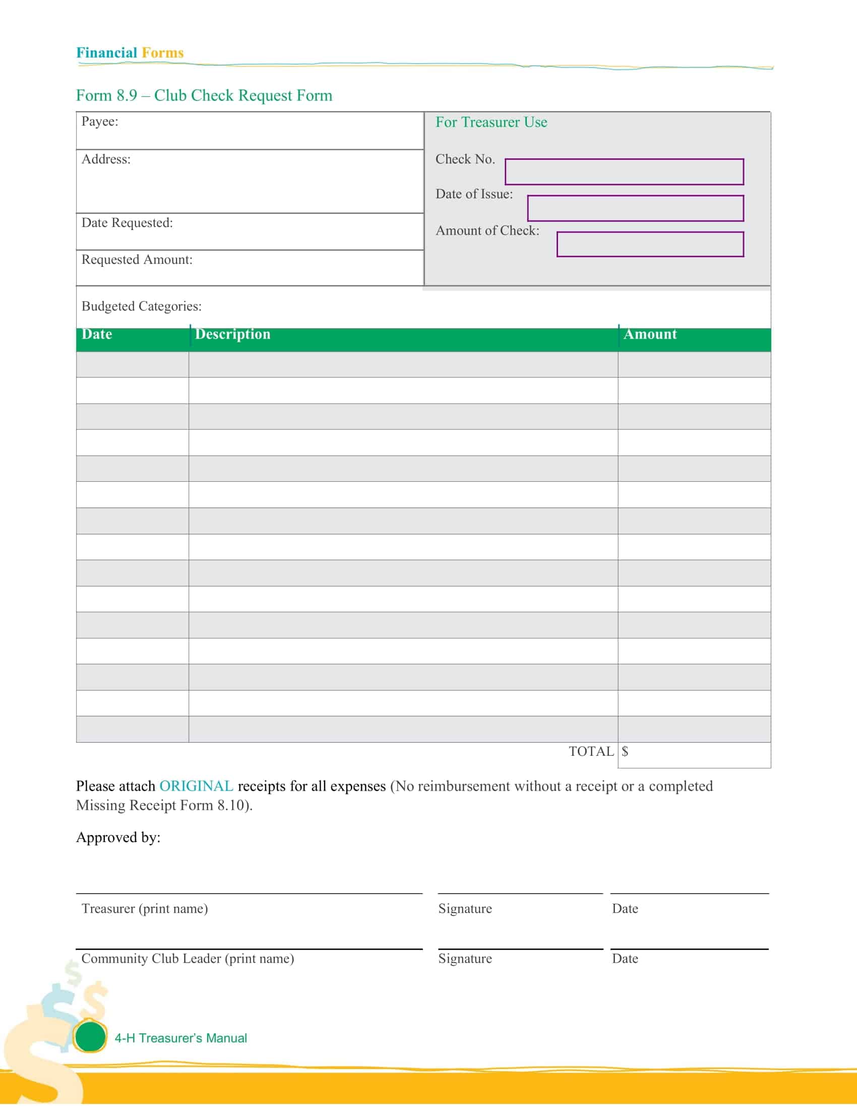 Free Printable Check Request Form Templates [PDF, Word, Excel]