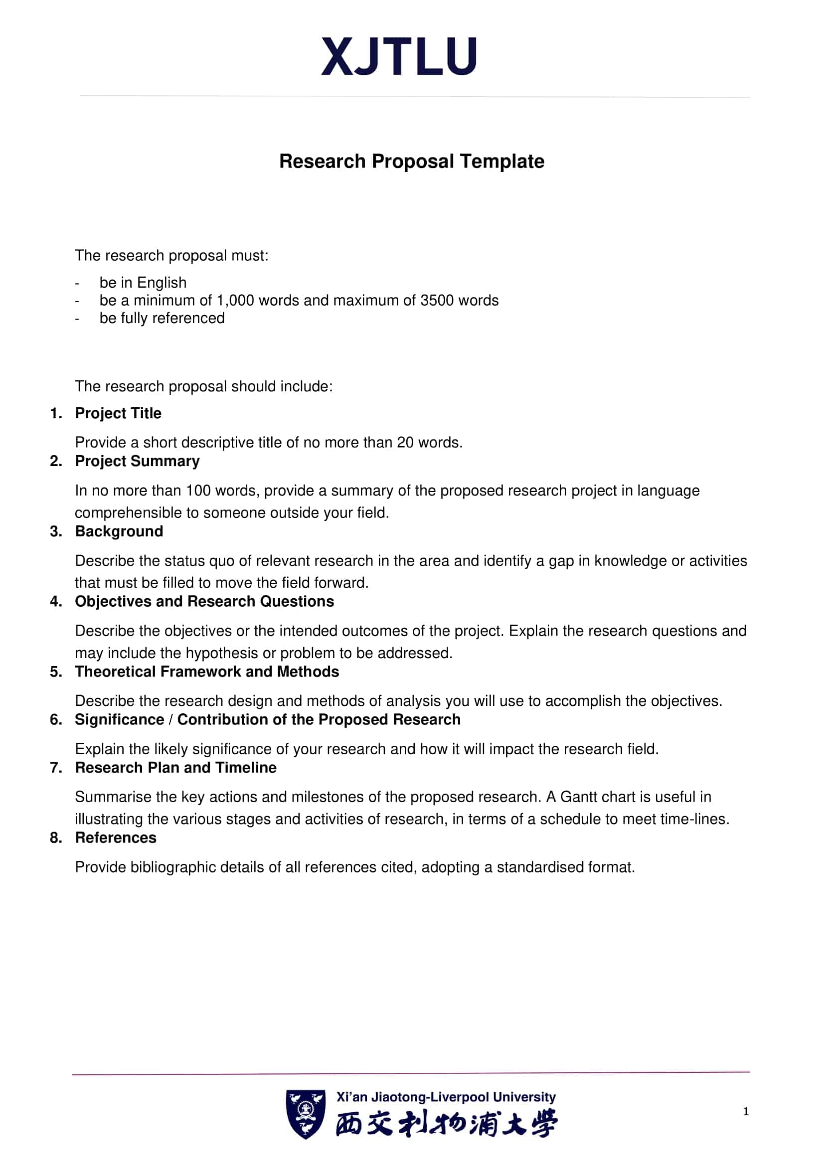 Free Printable Research Proposal Templates [Word, PDF] For Students
