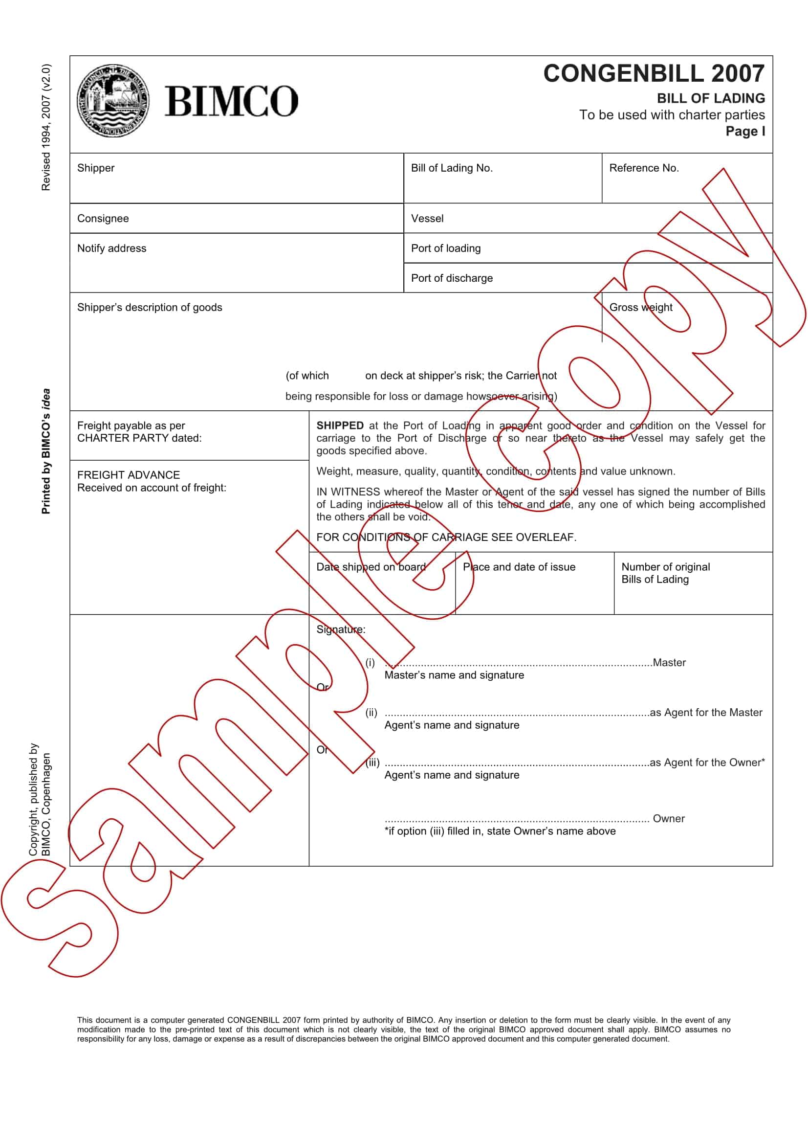 bill of ladings bill of ladings